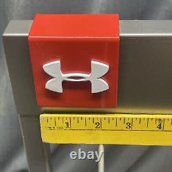 Under Armour UA Logo Metal Retail Store Display & Sign Hardwood Turf Black Base