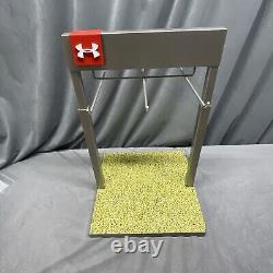 Under Armour UA Logo Metal Retail Store Display & Sign Hardwood Turf Black Base