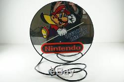 Used -Mario Official Dealer Display Store Sign Nintendo NES PAL