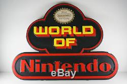 Used -Vintage World of Nintendo Store Display Sign NES Nintendo NES PAL