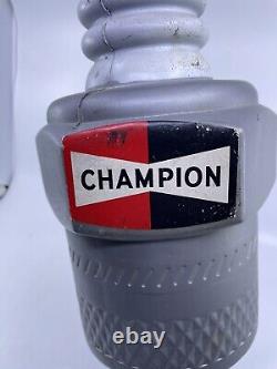 VINTAGE 1960's CHAMPION SPARK PLUG PLASTIC BLOW MOLD STATION STORE SIGN DISPLAY