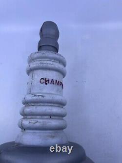 VINTAGE 1960's CHAMPION SPARK PLUG PLASTIC BLOW MOLD STATION STORE SIGN DISPLAY