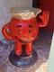 VINTAGE 1970s STORE DISPLAY KOOL-AID MAN 3 FOOT TALL RED ADVERTISING SIGN