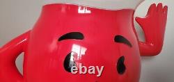 VINTAGE 1970s STORE DISPLAY KOOL-AID MAN 3 FOOT TALL RED ADVERTISING SIGN