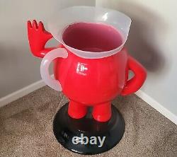 VINTAGE 1970s STORE DISPLAY KOOL-AID MAN 3 FOOT TALL RED ADVERTISING SIGN