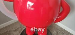 VINTAGE 1970s STORE DISPLAY KOOL-AID MAN 3 FOOT TALL RED ADVERTISING SIGN