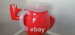 VINTAGE 1970s STORE DISPLAY KOOL-AID MAN 3 FOOT TALL RED ADVERTISING SIGN