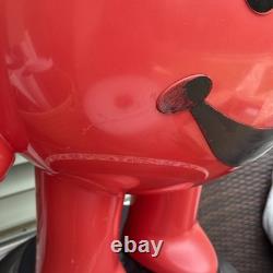 VINTAGE 1970s STORE DISPLAY KOOL-AID MAN 3 FOOT TALL RED ADVERTISING SIGN