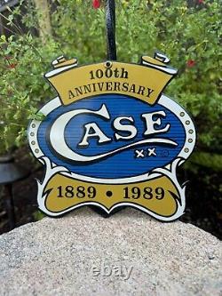 VINTAGE CASE XX 100TH ANNIVERSARY SIGN 1889 1989 Store Display Sign Clean