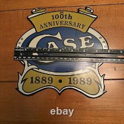 VINTAGE CASE XX 100TH ANNIVERSARY SIGN 1889 1989 Store Display Sign Clean