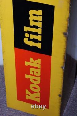 VINTAGE Genuine KODAK Film Metal Store Display Advertising Sign