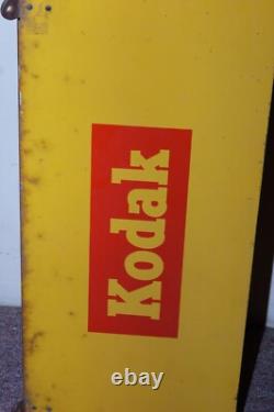 VINTAGE Genuine KODAK Film Metal Store Display Advertising Sign
