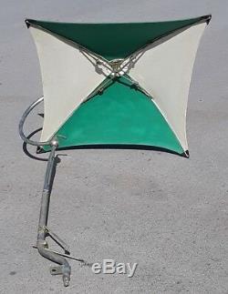 VINTAGE JOHN DEERE TRACTOR RARE UMBRELLA STORE DISPLAY SIGN 40 With 6' POLE