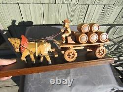 VINTAGE ORIGINAL 1960's HOFBRAU BREWING CO. ADVERTISING DISPLAY BEER WAGON SIGN