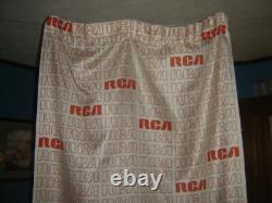VINTAGE RCA store display curtain from an old TV SALES and SERVICE shop