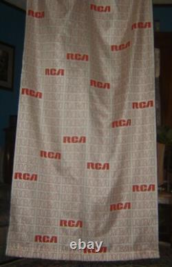 VINTAGE RCA store display curtain from an old TV SALES and SERVICE shop