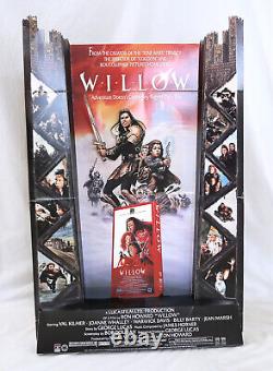 VINTAGE Willow Lucasfilm 1988 Video Store VHS 3D Display Standee Promo RARE