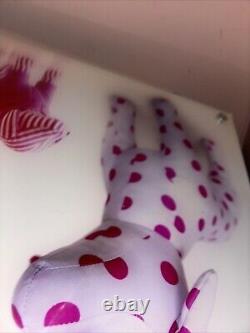 VS PINK Polka Dot & Striped Dog Display sign Nice Size18x18 RARE