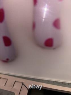 VS PINK Polka Dot & Striped Dog Display sign Nice Size18x18 RARE