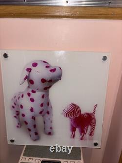 VS PINK Polka Dot & Striped Dog Display sign Nice Size18x18 RARE