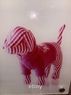 VS PINK Polka Dot & Striped Dog Display sign Nice Size18x18 RARE