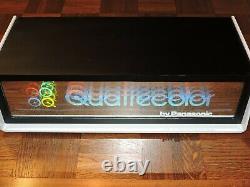 VTG 1970's Quatrecolor Panasonic Advertising Color TV Store Display Lighted Sign