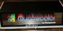 VTG 1970's Quatrecolor Panasonic Advertising Color TV Store Display Lighted Sign