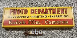 VTG 26 Lighted Kodak Film Cameras PHOTO DEPARTMENT Sign Store Advertising