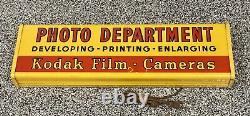 VTG 26 Lighted Kodak Film Cameras PHOTO DEPARTMENT Sign Store Advertising