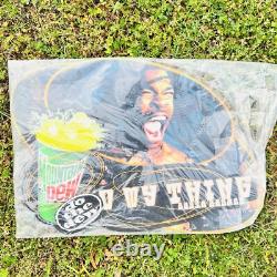 VTG 90's Busta Rhymes Mountain Dew Store Display Double Sided Sign Deadstock