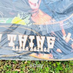 VTG 90's Busta Rhymes Mountain Dew Store Display Double Sided Sign Deadstock