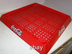 VTG Coca Cola Coke Red 4 Tier Stackable Shelf Advertising Store Display Rack