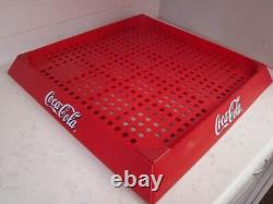 VTG Coca Cola Coke Red 4 Tier Stackable Shelf Advertising Store Display Rack