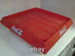 VTG Coca Cola Coke Red 4 Tier Stackable Shelf Advertising Store Display Rack
