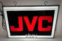 VTG JVC Electronics Double Sided Hanging Store Display Light RARE