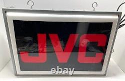 VTG JVC Electronics Double Sided Hanging Store Display Light RARE