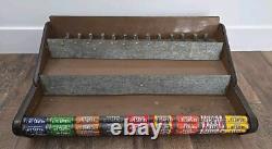 VTG Life Savers 9 Flavor Metal Tin Candy 3 Rack Store Display Sign Advertizing