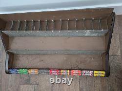 VTG Life Savers 9 Flavor Metal Tin Candy 3 Rack Store Display Sign Advertizing