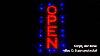 Vertical Red Open Store Led Sign Blue Animation Bar Pub Business Display Neon Light