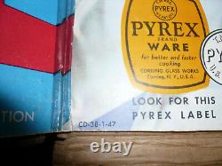 Very Rare 1940's Original Pyrexcardboard Standing Store Display Wi/original Box