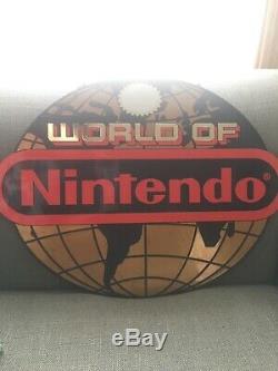 Very Rare Hanging NES Nintendo Globe Store Display Sign Great Condition