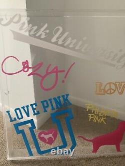 Victoria's Secret VS PINK Plexi Glass Store Display Sign Prop! RARE HTF