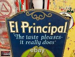 Vintage 1920's EL PRINCIPAL CIGARS Advertising Sign Cardboard Store Display