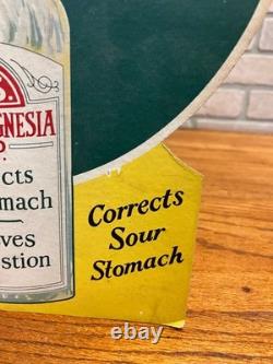 Vintage 1920s Milk of Magensia A. D. S. Advertising Store Display Sign Easelback