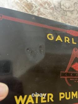 Vintage 1930s Metal Garlock Auto Water Pump Packing Store Display Parts Box Sign