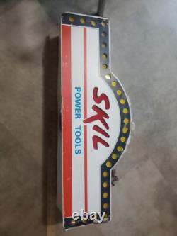 Vintage 1940 Skil Electric Tool Advertising Store Display Sign Rare Antique