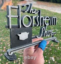 Vintage 1940s-50s Florsheim Shoe Cast Aluminum Advertising Sign