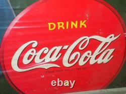 Vintage 1942 Coca Cola Cardboard Store Display Sign