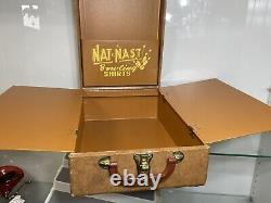 Vintage 1946 NAT NAST Bowling Shirts Advertising Traveling Salesman Display Case