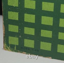 Vintage 1948 Orange Crush Cardboard Advertising Sign Crushy Store Display RARE